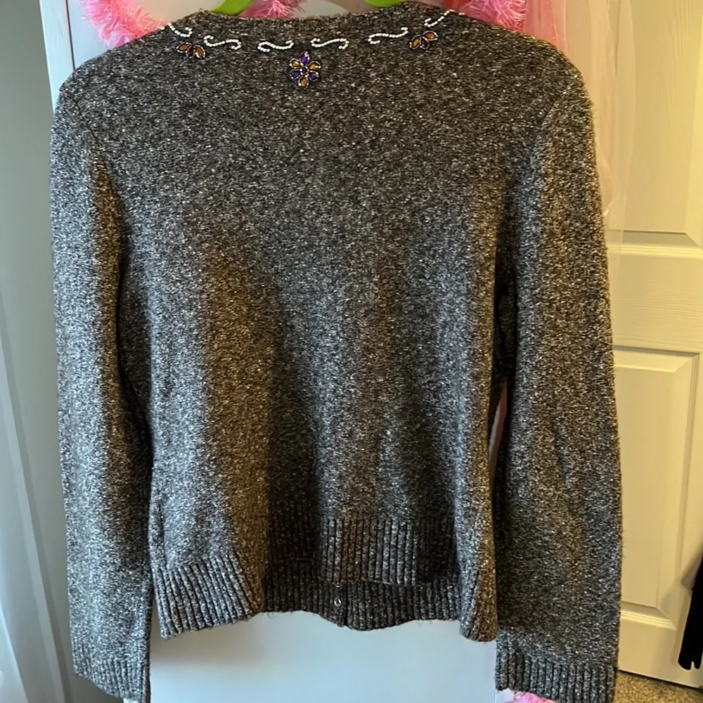 NWOT Sigrid Olson embellished cardigan Size S - Picture 6 of 7